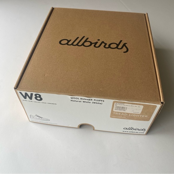 Allbirds Women's Cream Wool Runners Fluff - Natural White Size 8 with box - Picture 10 of 11